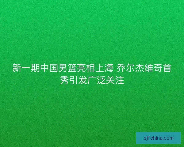 新一期中国男篮亮相上海 乔尔杰维奇首秀引发广泛关注